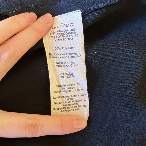 Aritzia Wilfred Black Primavere Skirt - Picture 8 of 11